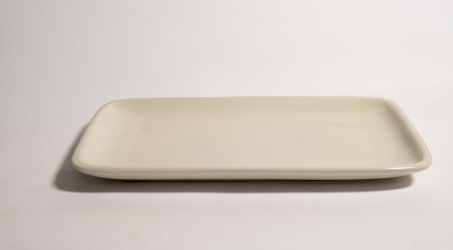 Handmade Ceramic Rectangle Platter Set of 2