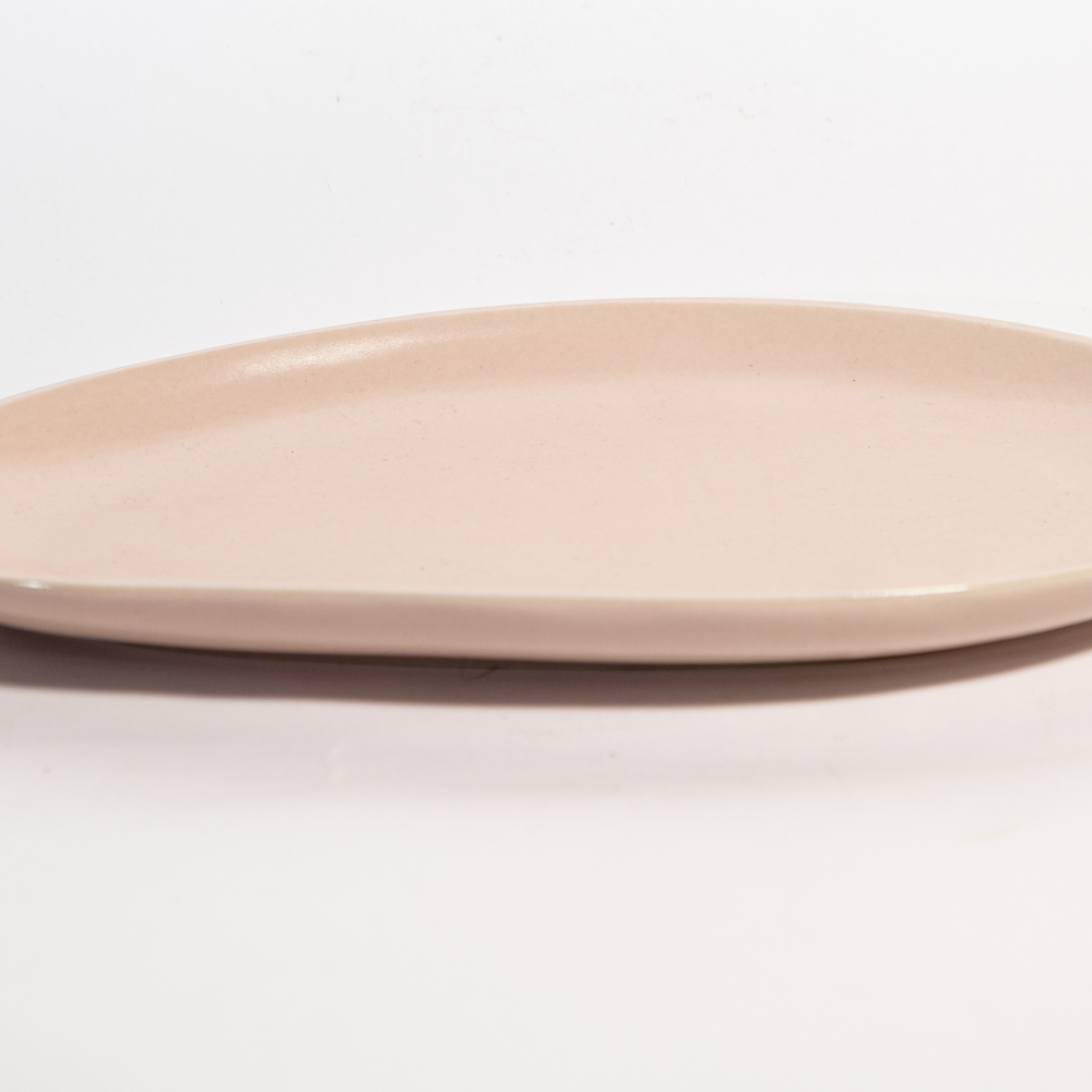 Handmade Ceramic Oval Platter Set of 2, Oval serving Tray